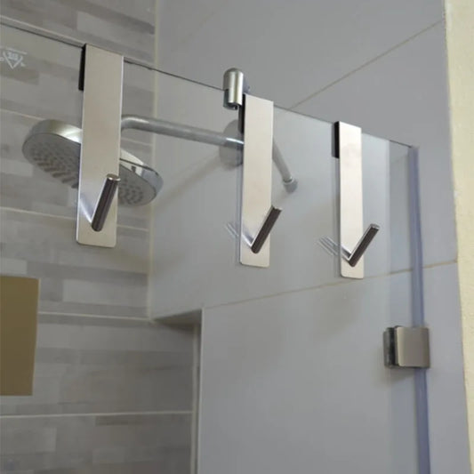 Over-glass towel rack