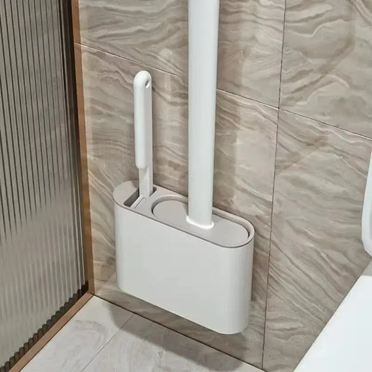 Toilet brush with holder